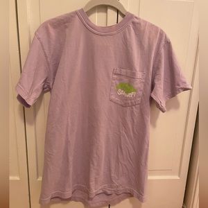 Seaside frostbites lavender tee shirt